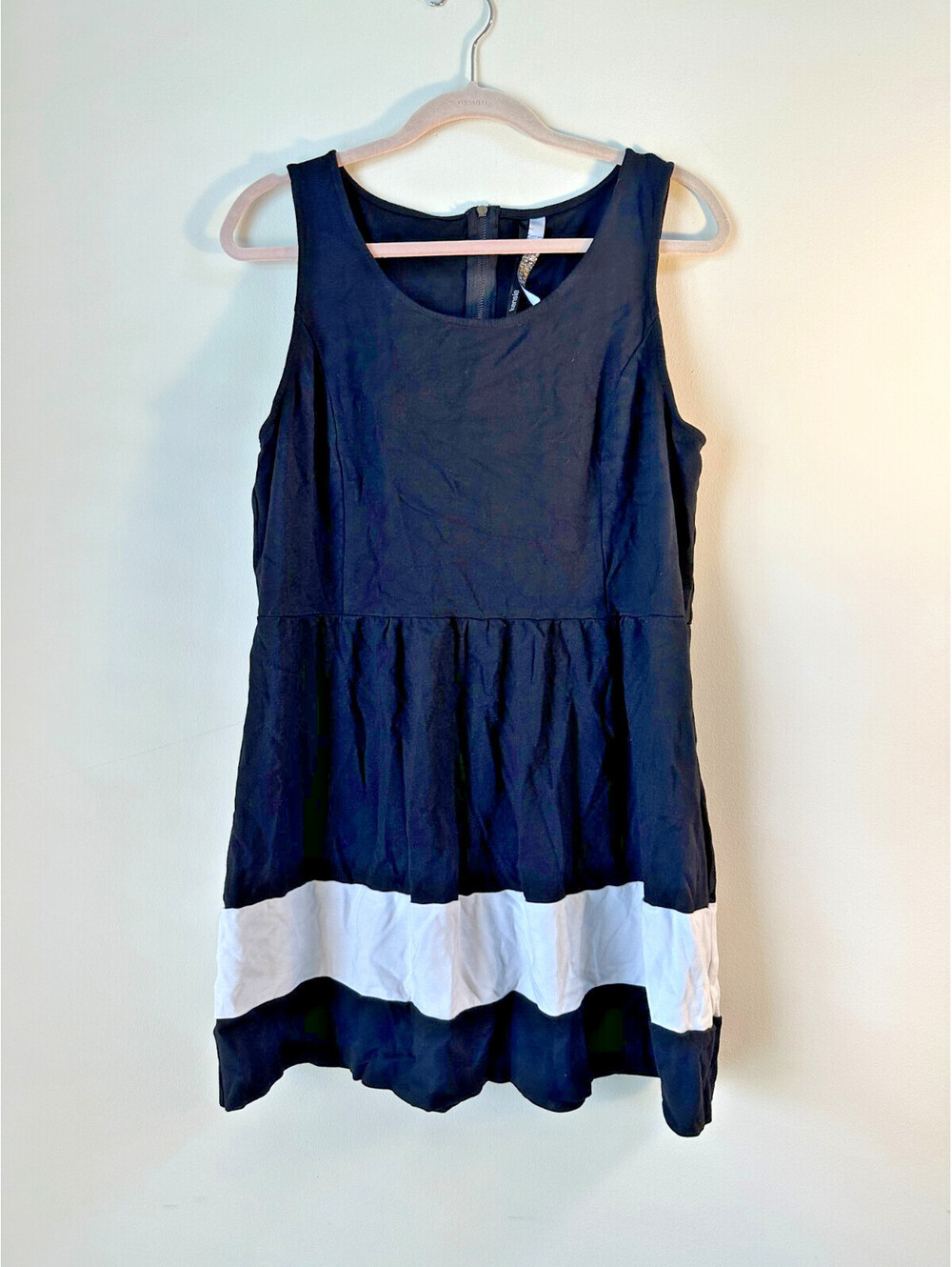 Kensie Women’s Black White Colorblock Sleeveless Dress XL